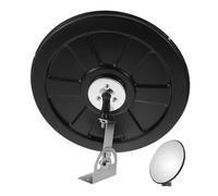 BELLIFFY 30cm Black Wide Angle Traffic Convex Mirror with Mounting Base for Indoor Outdoor Parking Safety, Corner and Blind Spot Security Mirror Lens