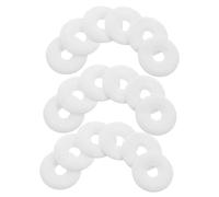 BELLIFFY 30pcs Ceramic Wire Clip Textile Ceramic Eyelet Industrial Yarn Guide Wear Resistant Thread Guide Durable Thread Yarn for Machines Textile Wire White