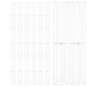 BELLIFFY 30pcs Reusable Acrylic Pen Organizer Case with Square Plastic Design, Visual Sorting and Management, for Classroom Tables and School Use