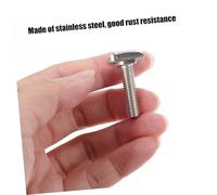 BELLIFFY 30pcs Stainless Steel T Bolts Hammer Head Replacement for European T-slot Aluminum Profiles Easy Slide Locking Fasteners for Woodworking Cnc Robotics Industrial Frames