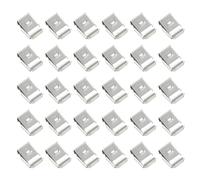 BELLIFFY 30pcs Stainless Steel Wire Rope Clips for Solar Panel Cable Clamps Easy Installation and Prevention of Cable Insulation Damage Suitable for Trailer Frame Wiring