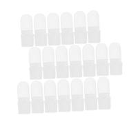 BELLIFFY 30pcs White Plastic Nail Polish Covers Nail Protector Tips for DIY Art Protecting Wet Polish with Practical Design