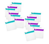 BELLIFFY 36pcs EVA Pill Organizer Pouch with Slide Lock Reusable Semi-Transparent Travel Medicine Bags for Pills and Jewelry Storage Self-Sealing Plastic Pouches for Easy Medication