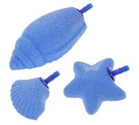 BELLIFFY 3pcs Aquarium Air Stones Fish Tank Bubble Stone Regulator Aquarium Convenient to Use Easy to Install Ore Sand Material 2.24x1.97x0.79in Sea Star Shape Fish Tank Accessories