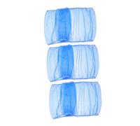 BELLIFFY 3pcs Birdcage Mesh Cover Dustproof Bird Cage Seed Catcher Netting Protector for Parakeet Macaw Canary Blue Height Fits Circumference