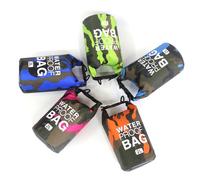 BELLIFFY 3pcs Camouflage Bags Durable PVC Bucket Shoulder Bag for Swimming Boating Kayaking Mixed Colors Storage for Outdoor Adventures