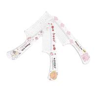 BELLIFFY 3pcs Cartoon Hair Combs Set with Fine Teeth, Anti-static Styling Combs for Girls and Students, Portable Cute Bear Pink Bunny Design, Hair Accessories for Daily Use