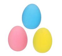 BELLIFFY 3Pcs Egg-Shaped Finger Massage Balls for Hand Therapy Silicone Muscle Rollers with Assorted Resistance Light Yellow Medium Red Heavy Blue for Stress Relief and Yoga Fitness