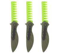 BELLIFFY 3pcs Folding Beard Comb for Men Portable Wide Tooth Hair Texture Comb with Oil Head Styling Brush Anti-static Pocket Grooming Accessories for Daily Use and Professional Hair