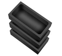BELLIFFY 3pcs Graphite Crucible Ingot Molds for Metal Melting Furnace Smelting Tools for Oil Tank Storage and Transport Easy to Install Multipurpose Graphite Casting Mold