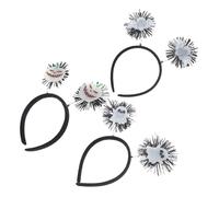 BELLIFFY 3pcs Halloween Glow in Dark Headband Set with Pumpkin Ghost Bat Designs Automatic Illuminating Hair Accessories for Adults Spooky Party Headwear for Trick Treat and Cosplay Events