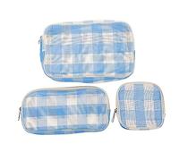 BELLIFFY 3pcs Hanging Travel Toiletry Bag Zipper Portable Makeup Bag for Women Cosmetics Container Toiletry for Women Travel Pouch