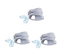 BELLIFFY 3pcs Hedgehog Chest Strap Uk Small Pet Harness for Guinea Pig Chihuahua Breathable Cotton Vest Compact Size Lead