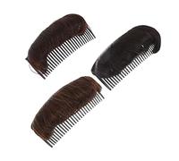 BELLIFFY 3pcs Invisible Hair Comb Inserts Bump Base for Volume Hair Donuts Bun Maker Tool for Women Princess Hairdo Easy to Use Increase Pad