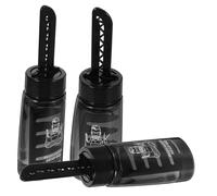 BELLIFFY 3pcs Men Hair Gel Bottles with Wide Tooth Comb Refillable Plastic Styling Gel Containers for Easy Hair Oiling at Home Barbershop and Portable