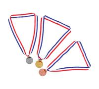 BELLIFFY 3pcs Metal Sports Medals with Gold Silver Bronze for Adults Engraved Swimming Competition Awards for School Sports Events and Training Institutions Polished Finish Prize Medals