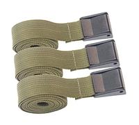 BELLIFFY 3pcs Nylon Webbing Luggage Fastening Belt with Plastic Press Buckle, Cargo Fixed Strap for Backpack Connection, for Camping and Mountaineering Use