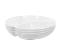 BELLIFFY 3pcs Plastic Palette with Three Compartment Design for Convenient Color Mixing and Organisation, White Watercolour Mixing Palette Suitable for Traditional Chinese Painting