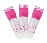 BELLIFFY 3pcs Root Comb Applicator Bottles with Scale Easy-squeeze Hair Coloring and Oiling Applicator for Even Dye Distribution Wash Bottles for Hair Care and Styling