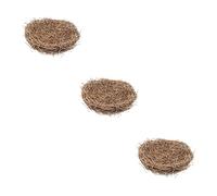 BELLIFFY 3pcs Unique Style Rattan Bird Nest Nest Box for Budgies Decorative Home Ornament Diy Craft Project