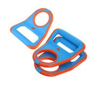 BELLIFFY 3pcs Water Bucket Lifting Carriers Ergonomic Handle Labor Saving Water Bottle Holder for Bottles Plastic Grip for Easy Carrying Orange Blue