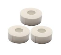 BELLIFFY 3pcs White Eyelash Extension Tape with Moderate Adhesion Soft Elastic Eyelash Isolation Easy Peel Off Lash Extension Pads for Beauty Salon Use