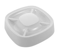 BELLIFFY 4-compartment Plastic Pet Slow Feeder Bowl with Water Section, Multi-cat and Dog Feeding Dish, Gray Divided Puppy and Cat Food Bowl for Controlled Meal Portions and Reduced Eating