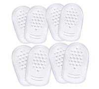 BELLIFFY 4 Pairs Transparent Gel Heel Pads Self-Adhesive Shockproof Cushions for Women High Heels Anti-Slip Shoe Inserts with Cushioning Support and Relief