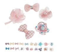 BELLIFFY 40pcs Christmas Dog Hair Bows with Sturdy Alligator Clips Cute Small Bowknot Pet Grooming Accessories for Puppies and Cats Comfortable for Party and Birthday Celebrations