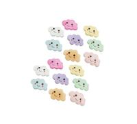 BELLIFFY 40PCS Mixed Color Cartoon Cloud Resin DIY Headdress Accessory Lightweight Hairpin Material for Women Phone Case Craft Supplies