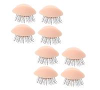 BELLIFFY 4pairs Professional Eyelash Grafting Training Mold Removable Eye Practice Model for Beginners and Experienced Artists Realistic Skin Texture for Salon Use