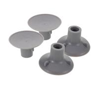 BELLIFFY 4pcs 24mm ID Rubber Replacement Suction Cup Feet for Shower Chair Legs Non-Slip Bath Seat Caps Bathroom Safety Accessories for Commode and Transfer Benches