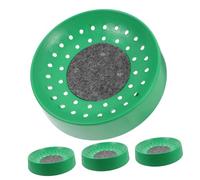 BELLIFFY 4pcs Abs Pigeon Nesting Bowls with Smooth Surface and Small Mesh Base for Bird Breeding Supply Reusable Egg Basin for Racing Pigeons Doves Quails Compact for Easy Management