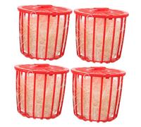BELLIFFY 4pcs Bird Nesting Basins with Straw for Parakeet Canary Dove Pigeon Breeding Natural Relaxing Basket for Safe Egg Hatching and Comfortable Nest Building