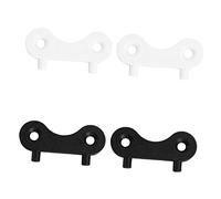 BELLIFFY 4pcs Boat Deck Wrench Caps Nylon Gas Water Tank Key Replacement Tool for Yacht with Corrosion Resistant Plastic in Black and White