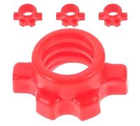 BELLIFFY 4pcs Dumbbell Screw Nut Spinlock Collars Pe Material Barbell Fastening Clamps for Home Gym Workout Compatible with Standard Barbells and Weight Bars Secure Locking Nut Accessories