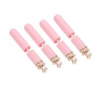 BELLIFFY 4pcs Heart Shaped Lip Gloss Tubes Lightweight Refillable Lip Balm Containers for Travel DIY Makeup Women