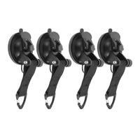 BELLIFFY 4pcs Heavy Duty Outdoor Suction Clamp Hooks with Rotating Anchor for Camping Tent Canopy RV Awning Tie Down Glass Suction Cups