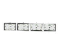BELLIFFY 4pcs Luminous Car Clock with Quartz Movement Stick Dashboard and Air Vent Installation Compact Analog Auto Clock for Nighttime Visibility and Accurate Display