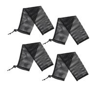 BELLIFFY 4pcs Outdoor Mesh Wild Birds Feeding Bags with Drawstring Hanging Bird Feeder Sacks for Efficient Space-saving Feeding Suitable for Garden and Backyard Birdwatching