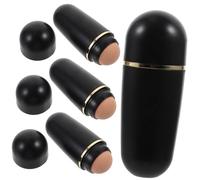 BELLIFFY 4pcs Practical Oil Absorbing Facial Roller Natural Volcanic Stone Balls