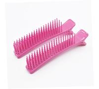 BELLIFFY 4Pcs Professional Hair Styling Clips Plastic Sectioning Clamps for Salon and Home Use Strong Wear Resistance Lightweight Hairdresser Accessories for Haircuts Black and Pink