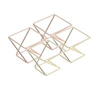 BELLIFFY 4pcs Reusable Makeup Sponge Holders Carbon Steel Drying Racks Powder Puff Display Stands for Facial Sponges Compact Organizer for Home and Use