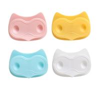 BELLIFFY 4pcs Self-adhesive Cable Clips Cord Holders Flexible Wire Clamps for Headphones Phone Chargers USB Power Cords Office Kitchen Desk Cable Management Organizer