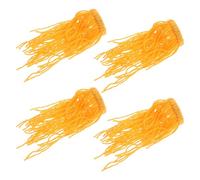 BELLIFFY 4pcs Simulated Seaweed Egg Collector Eggs Fish Breeding Hideout Floating Spawning Mop Fish Breeding Spawning Mop Tank Supplies Incubator Tank Orange