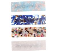 BELLIFFY 4pcs Spring Hair Clips Large Hairpin Fashion Hair Clips for Women Girl Decorative Barrettes Spring Wig for Buns