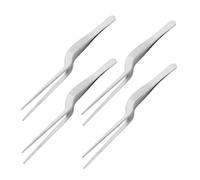 BELLIFFY 4pcs Stainless Steel Ear Tweezer Tweezers Earwax Clip Earwax Tools Ear Wax Removal Tools Stainless Steel Silver