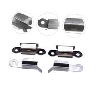 BELLIFFY 4pcs Stainless Steel Glass Clips for Printer Heated Bed Platform Fixation Clamp with Front and Rear Holders and Easy to Install for Ender and Pro Models