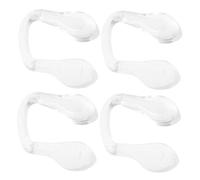 BELLIFFY 4Pcs Transparent U-shaped Silicone Nose Pads for Eyeglasses Bridge Support Anti-skid Comfortable Replacement Pads for Glasses Repair Kit