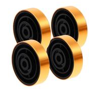 BELLIFFY 4pcs Vibration Amplifier Feet Pads Aluminium Alloy Shock Absorber Speaker Pads with High Damping for Clearer Sound and Stereo Surrounding Gold